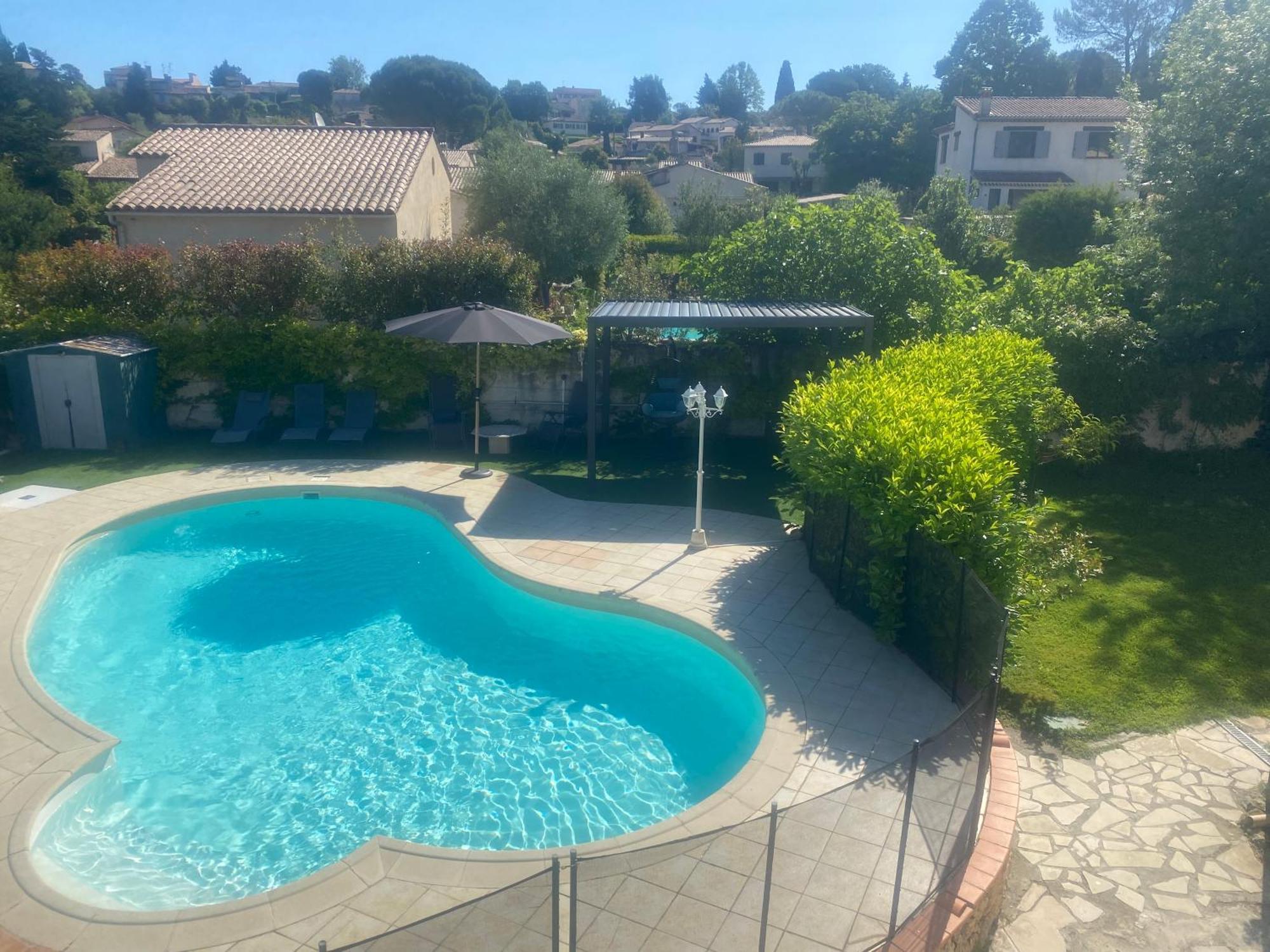 3 Pieces Climatise En Rez De Jardin Avec Piscine Apartment Villeneuve-Loubet Luaran gambar
