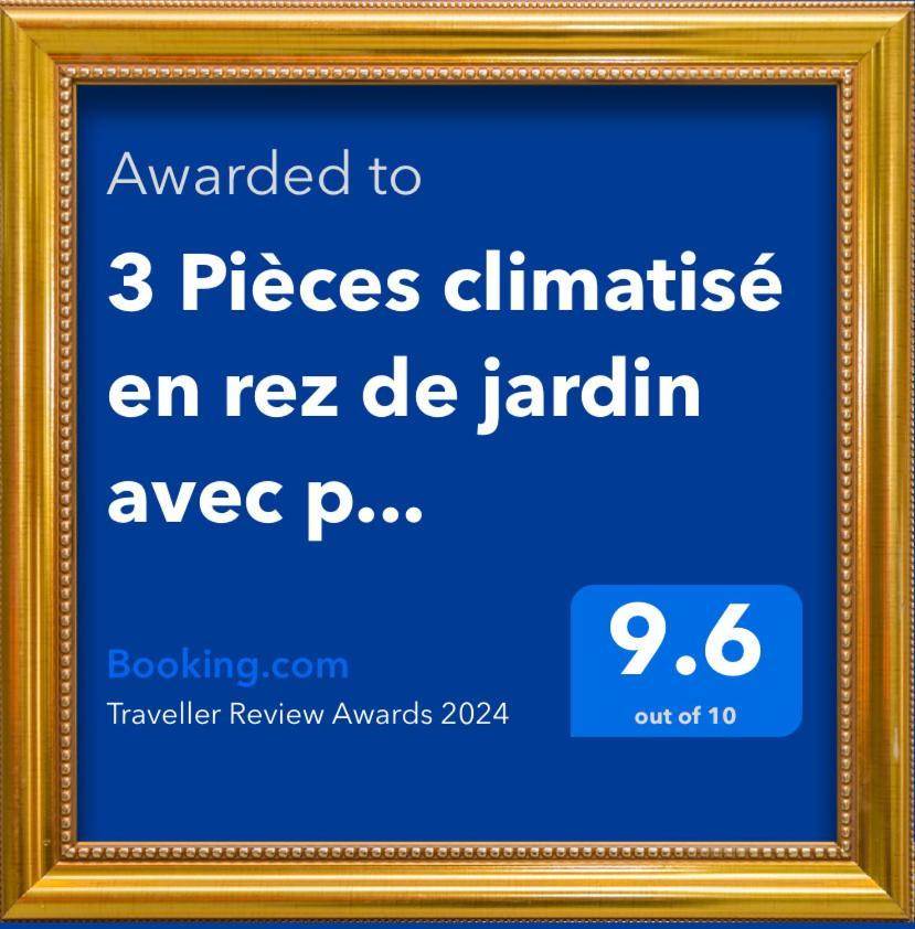 3 Pieces Climatise En Rez De Jardin Avec Piscine Apartment Villeneuve-Loubet Luaran gambar